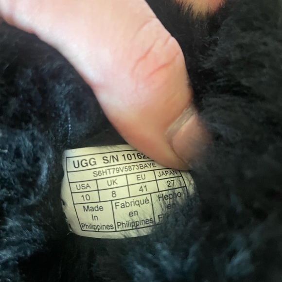 UGG Bailey Button Boots - Black, Size 10 - Picture 5 of 8